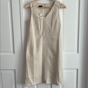 Talbots sleeveless chemise bone color NWT
